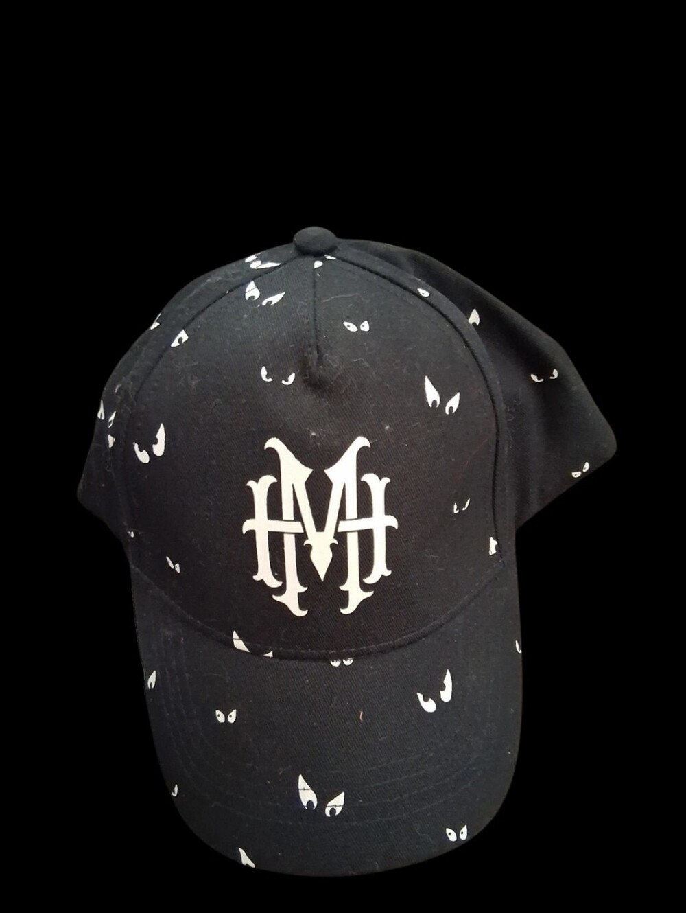 Disney Parks Haunted Mansion Glow in the Dark Eyes Adult Baseball Cap Hat NWT